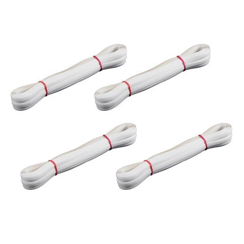 Set de 4 cache vis blancs 18 mm