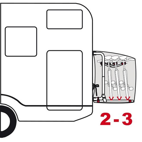Housse de protection de velo pour camping car