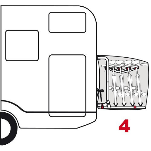 Beschermhoes 3-4 fietsen COVER S Fiamma08208A01 - CP10604 - Roadloisirs.com