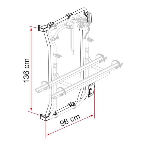 Porte-vélos Carry Bike pour camping car P9053