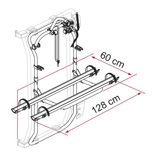 Porte-vélos Carry Bike pour camping car P9053