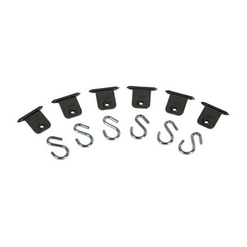 Kit de 2 oeillets de suspension pour rail auvent Ø 7 mm - CS10870 