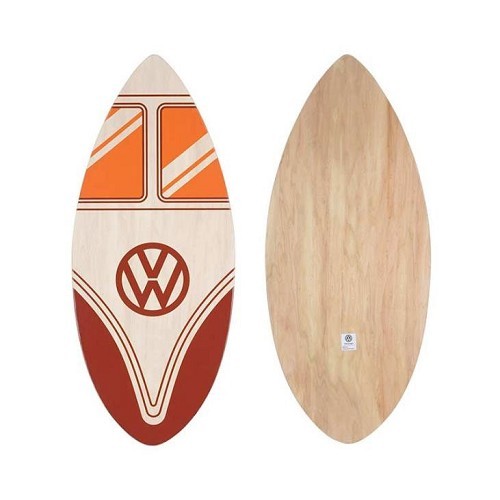 Camping-car en bois avec planche de surf - Bajo