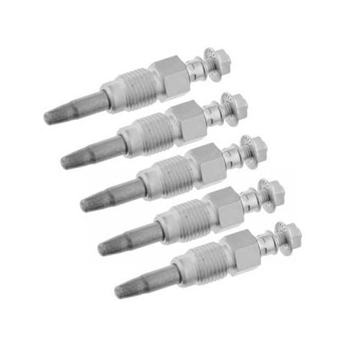     
                
                
    Bougies de préchauffage 2.4 Diesel pour VW Transporter T4, pack de 5 - qualité standard - KC33006K

