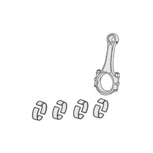     
                
                
    Coussinets de bielles Type 4 : 1.7 & 1.8 L côte réparation + 0.25 - KD40304
