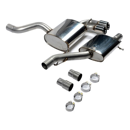     
                
                
    MILLTEK SSXAU126 : Ligne d'échappement complète après catalyseur intermediaire avec silencieux pour Audi S3 2.0 T Quattro 3 Portes 2007 et + - SSXAU126
