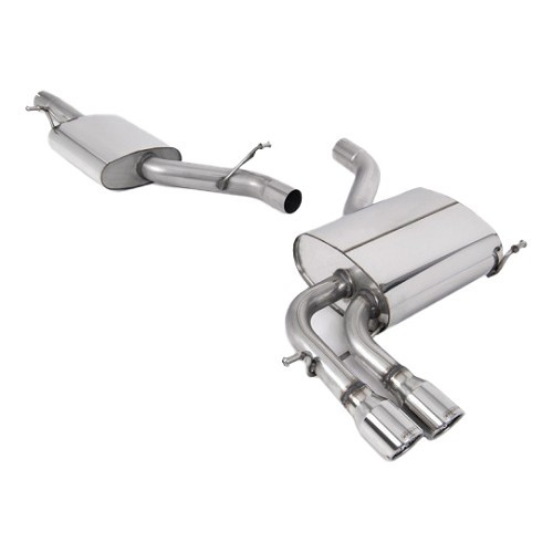     
                
                
    MILLTEK SSXVW045 : Ligne d'échappement complète après catalyseur intermediaire avec silencieux pour Audi A3 2.0T FSI Quattro SportBack 2004 - - SSXVW045

