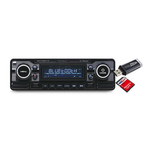 Autoradio USB-SD-Bluetooth-CD Caliber RCD 120BT/B Black Chrome