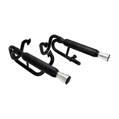     
                
                
    Échappements latéraux noirs pour Buggy avec double carburateurs - par 2 - VC21101
