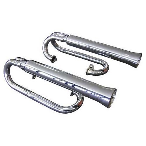     
                
                
    Échappements latéraux chromés pour Buggy - par 2 - VC21102CH
