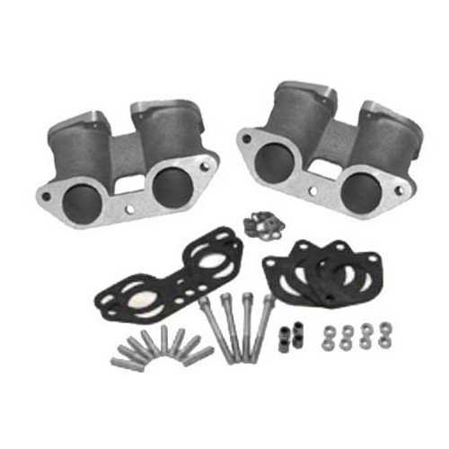     
                
                
    Pipes d'admission CSP pour carburateurs IDF 40 mm sur Type 4 avec 3 trous - par 2 - VC40403
