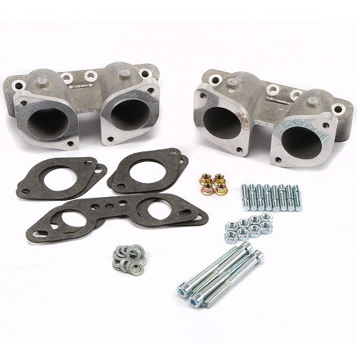     
                
                
    Pipes d'admission CSP pour carburateurs IDF 44 mm sur Type 4 avec 4 trous - par 2 - VC40444
