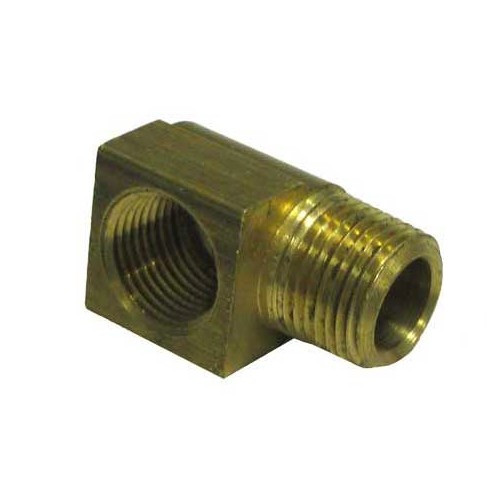     
                
                
    Raccord de tuyau d'huile coudé 90° avec filetage 3/8" - VC51404
