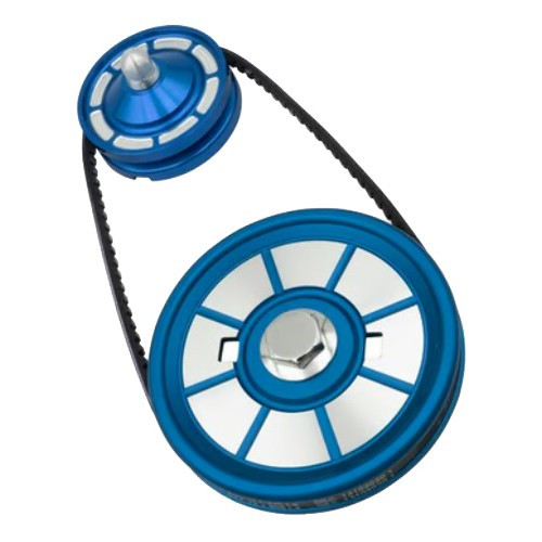     
                
                
    Poulies alu bleues d'alternateur et vilebrequin pour VOLKSWAGEN moteur type 1 - VC60042
