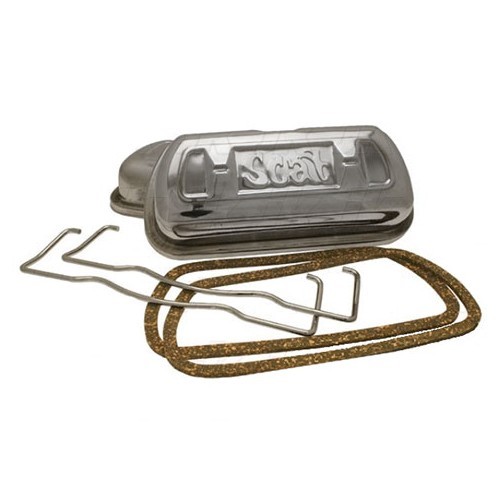     
                
                
    Cache-culbuteurs SCAT en Inox à clips pour moteur Type 1 - par 2 - VC60908
