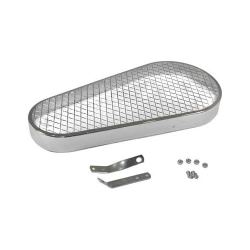    
                
                
    Couvre-courroie chromé avec grillage pour Buggy - VC61600
