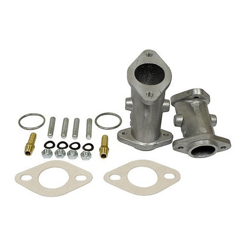     
                
                
    Pipes pour 2 carburateurs 34 ICT / EPC moteur Type 1 / 3 simple admission - VC70605
