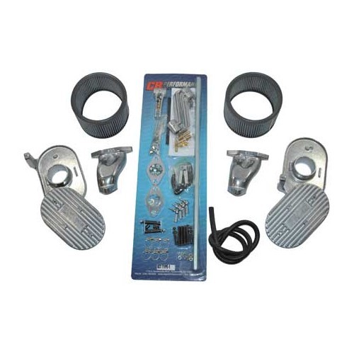    
                
                
    Kit Tringlerie + pipes "Luxe" pour carburateurs Weber 34 ICT - Double admission - VC70702
