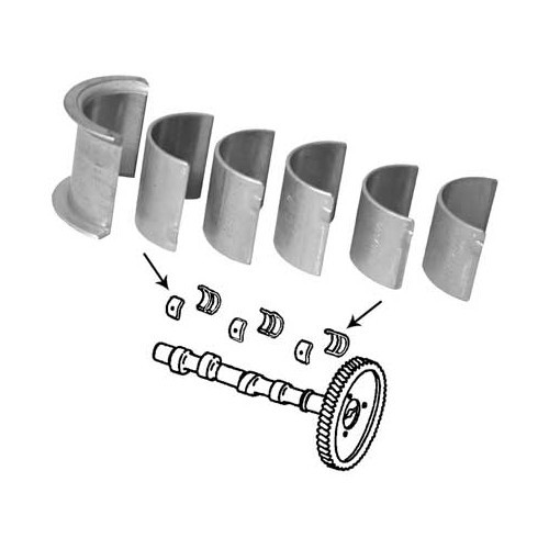     
                
                
    Cuscinetti laterali dell'albero a camme standard per Volkswagen Cox, Combi  - VD40500
