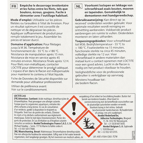 LOCTITE 243 Threadlocker 5ml