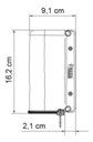 Schéma store compass Fiamma surface d'ombre Schéma store compass Fiamma surface d'ombre